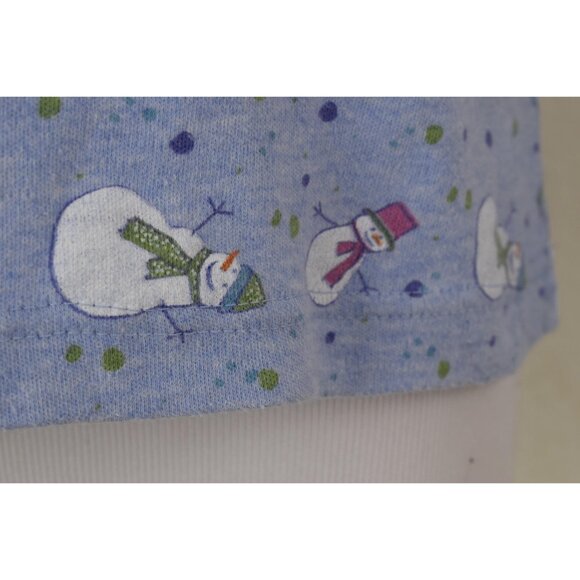 Vintage 90s Poly/Cotton Christmas Mockeneck shirt size PL - Picture 7 of 10